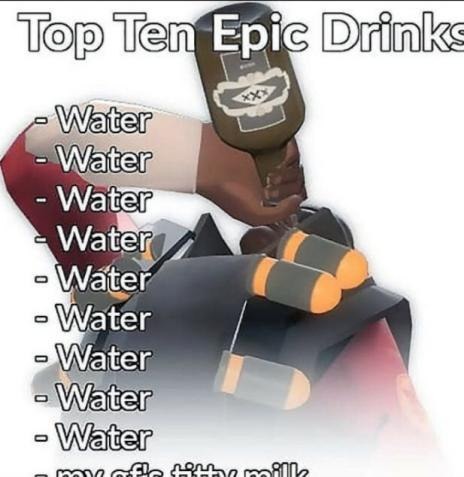 I love water - meme