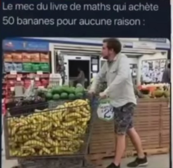 François a acheté 50 bananes - meme