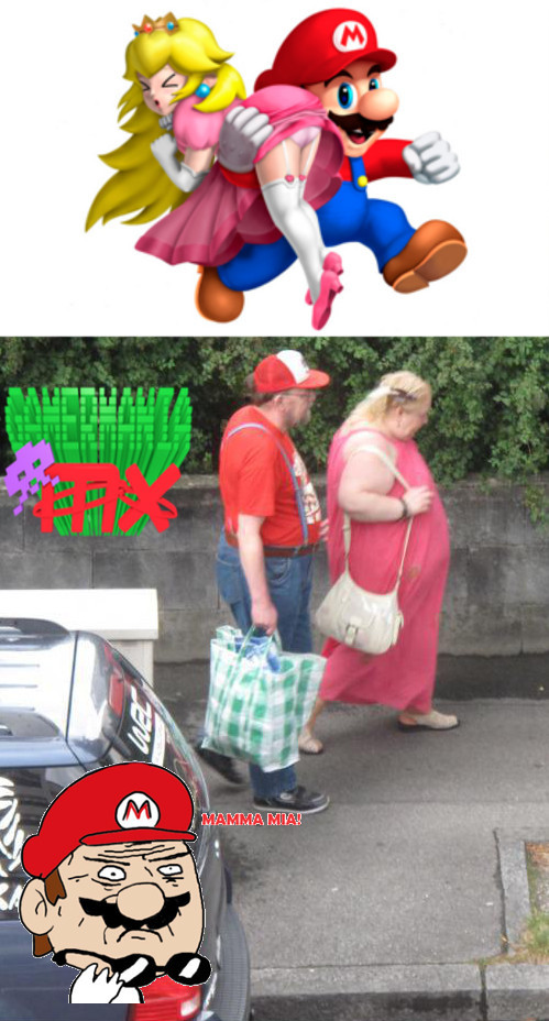 Mario antes y despues - meme