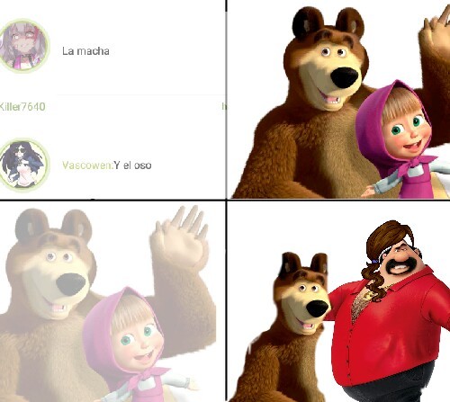 La mitad del oso desapareció - meme