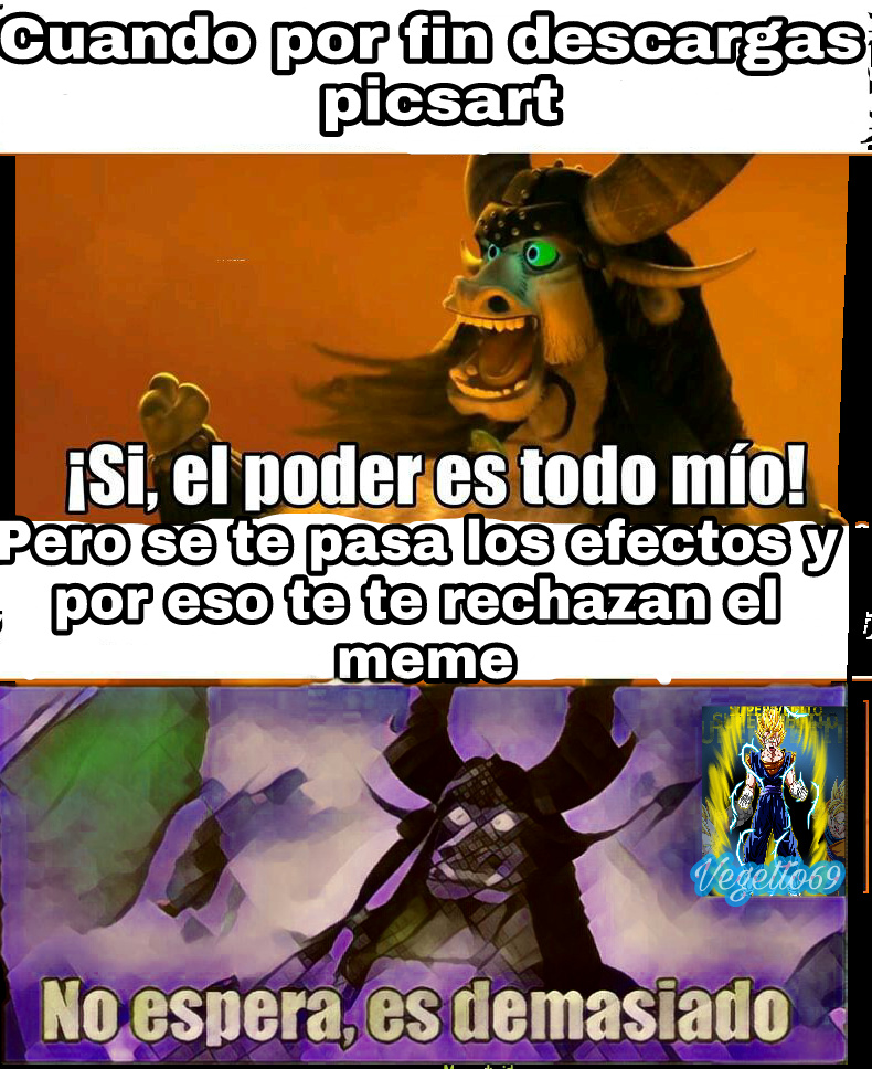 Aun soy nuevo usando picsart - meme