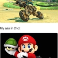 Mario kart in a nutshell