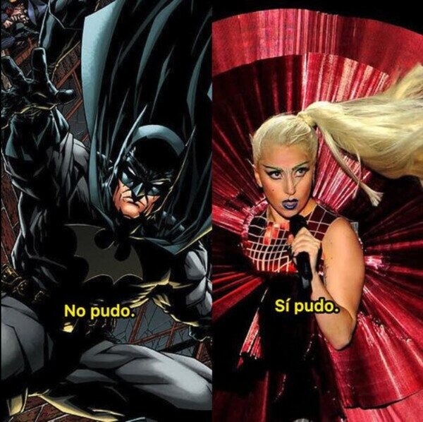 Lady gaga si pudo acabar con el joker - meme