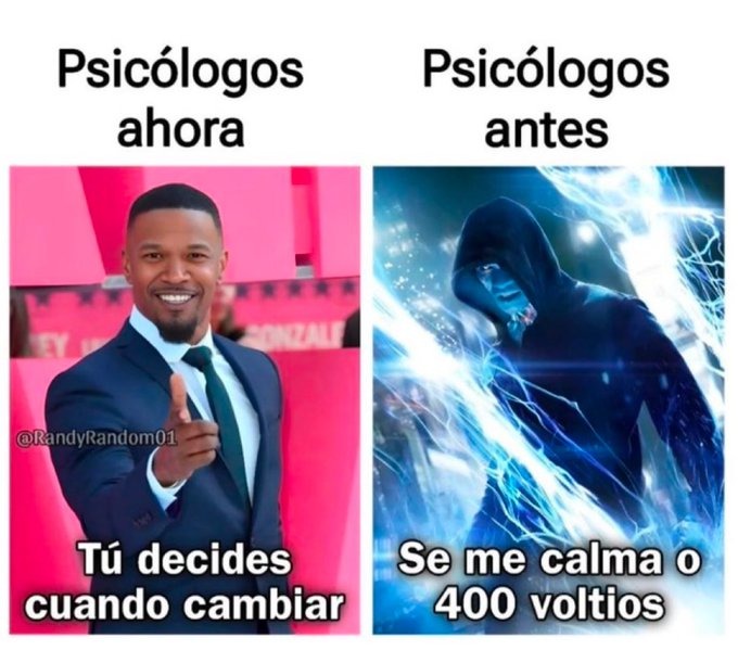 antes se calmaba por las buenas o por las malas - meme