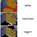 I'm not white, I'm Caucasian. *confused nigger noises*