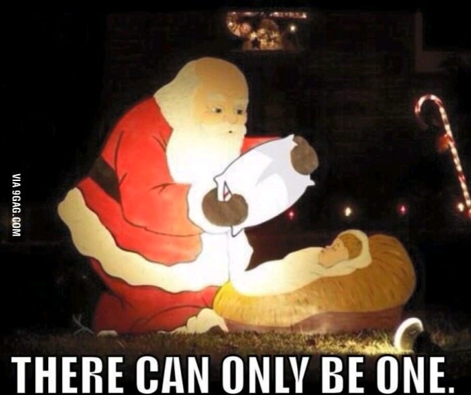Santa is life - meme