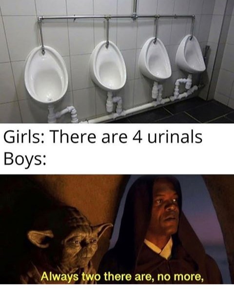 Urinals LOL - meme
