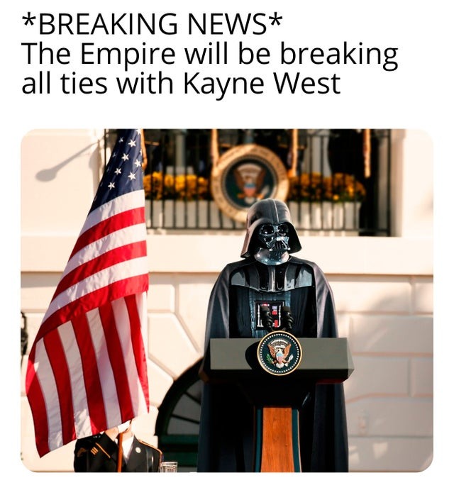 The Empire cancels Kanye - meme