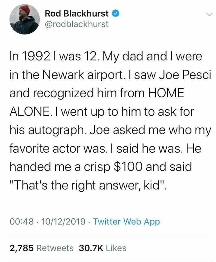 Lil' Joe Pesci tips well - meme