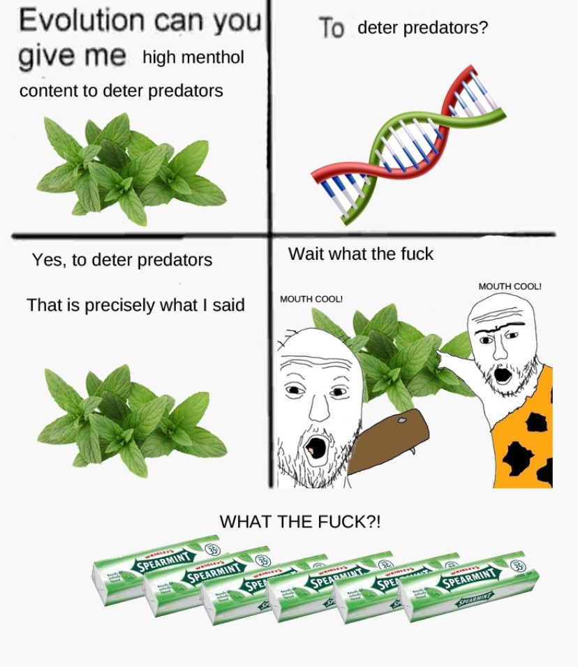 Humans and funny plants - meme