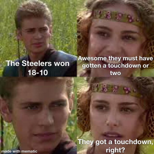 Steelers game meme