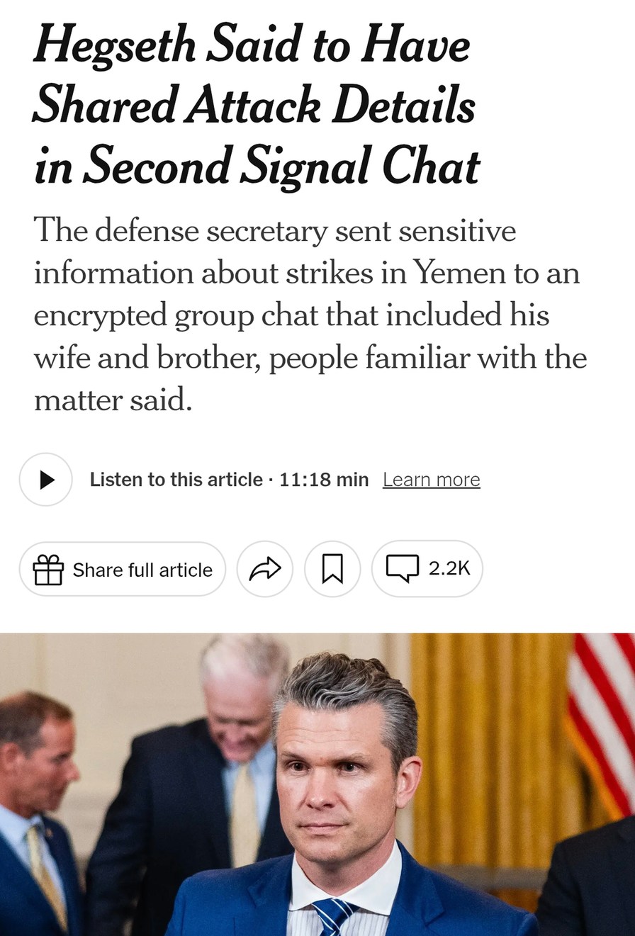Why does every leaked war plan include the family group chat? - meme