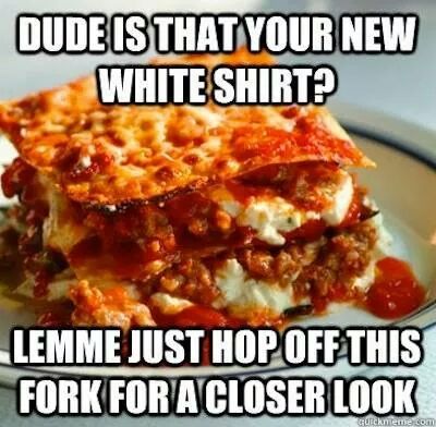 Scumbag lasagna - meme