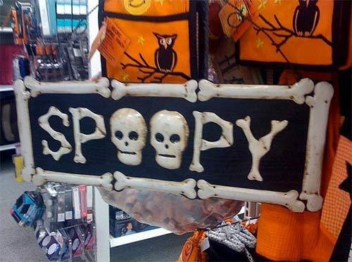saw this today.. ermm wrong.. only thing spooky/scary is the spelling - meme