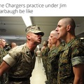 LA Chargers Jim Harbaugh meme