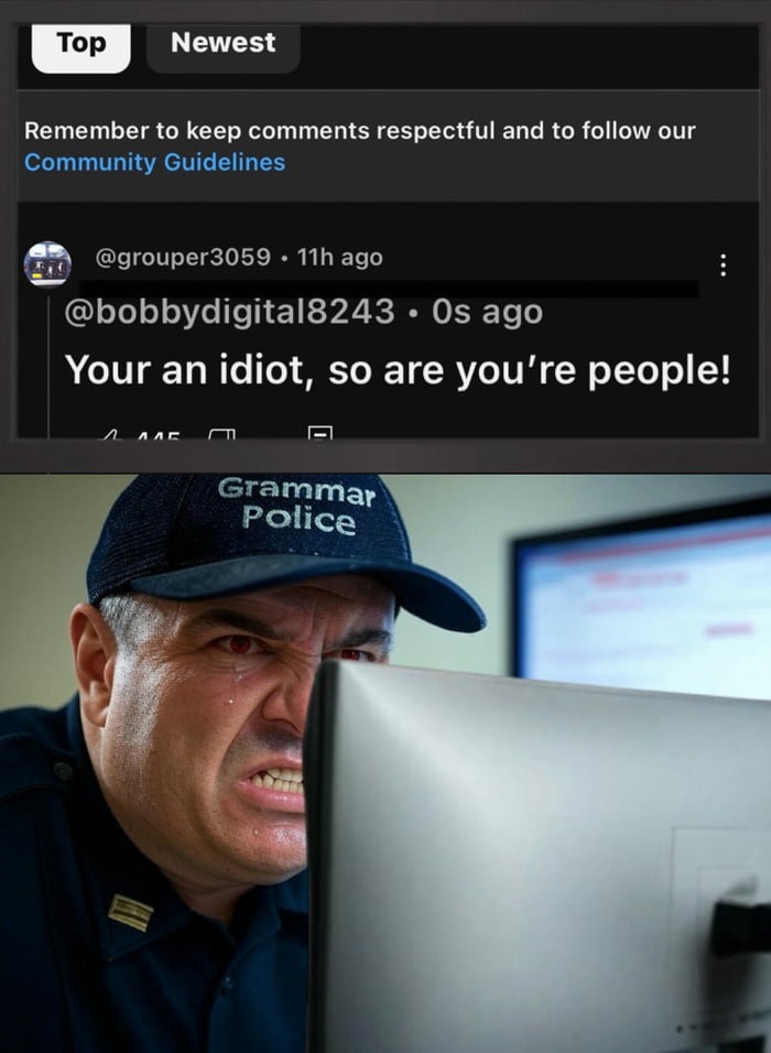 I hate people that can’t spell rite - meme