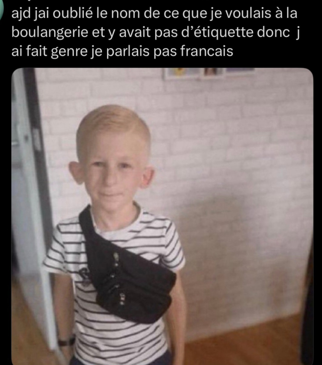 J’ai oublié le nom donc j’ai activé le mode touriste - meme