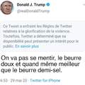 Chaud : Trump VS twitter