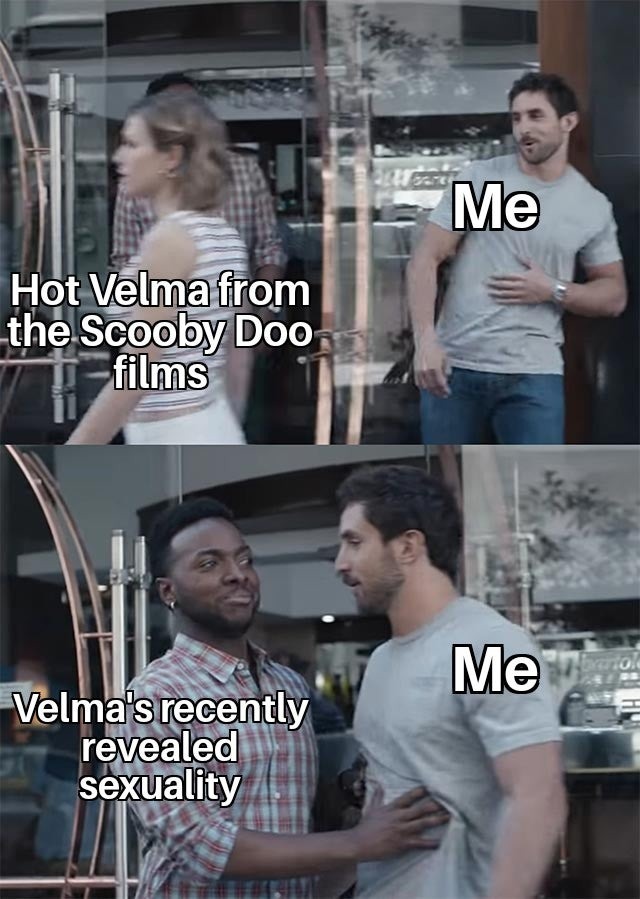 Velma from the Scooby Doo films - meme