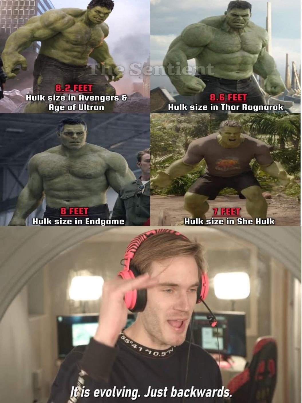 Hulk evolution meme