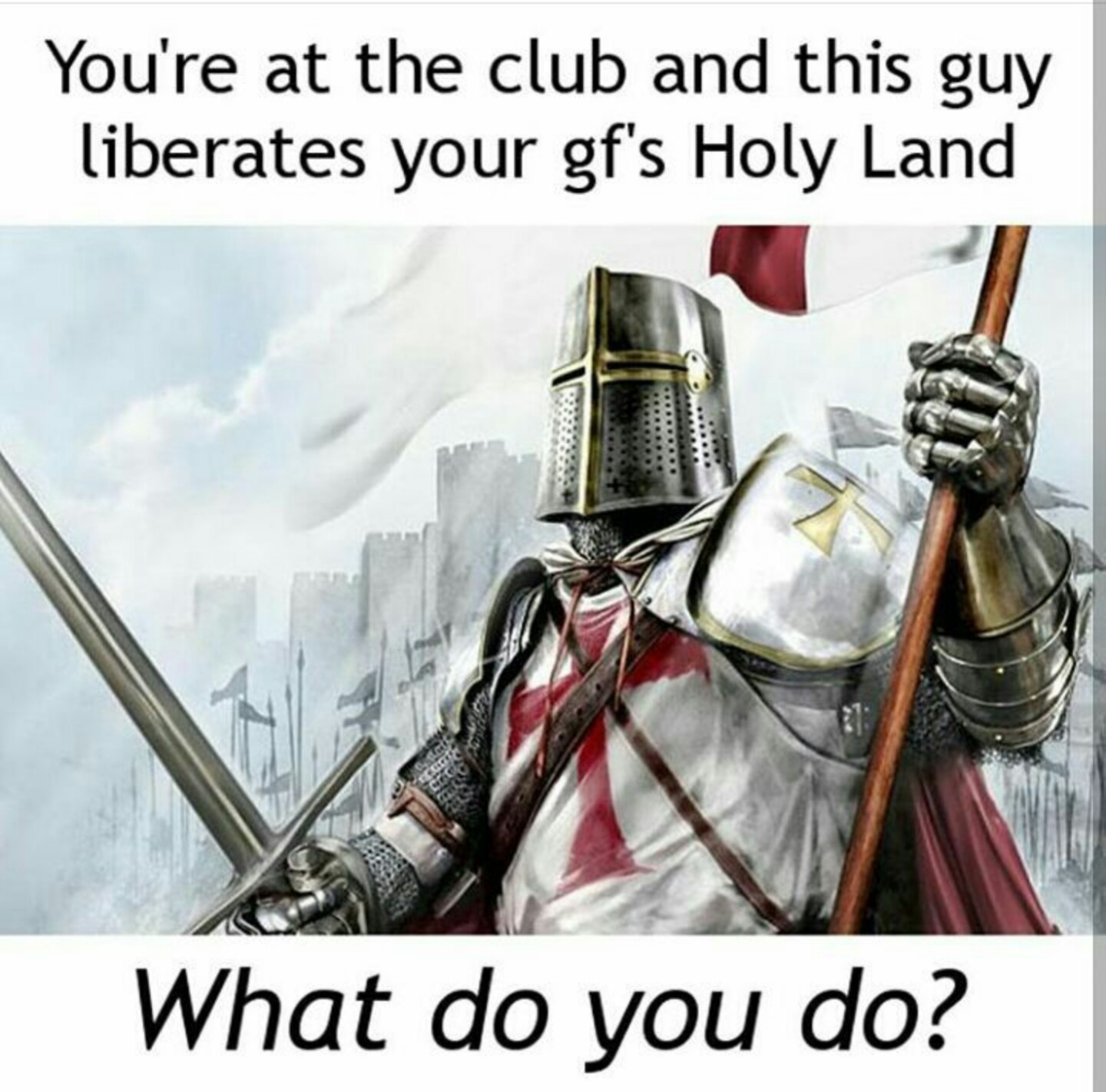 Insert holy crusade here - meme