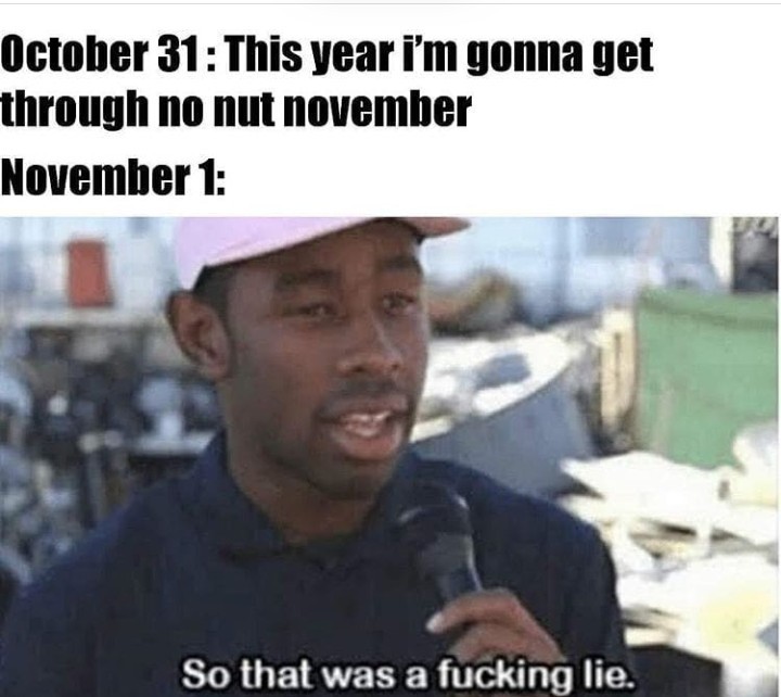 Nut all November - meme