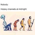 History Channel à meia noite