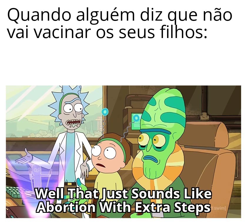 Está evoluindo só que para trás - meme