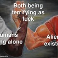 Humans and aliens