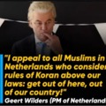 PM of Netherlands to all Muslims