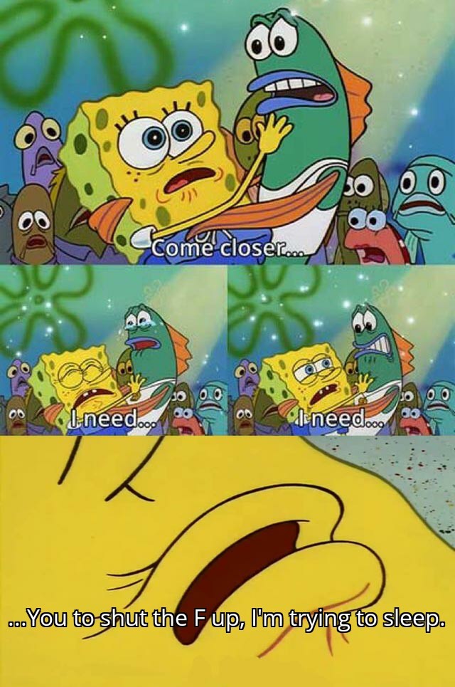 Tired sponge - meme