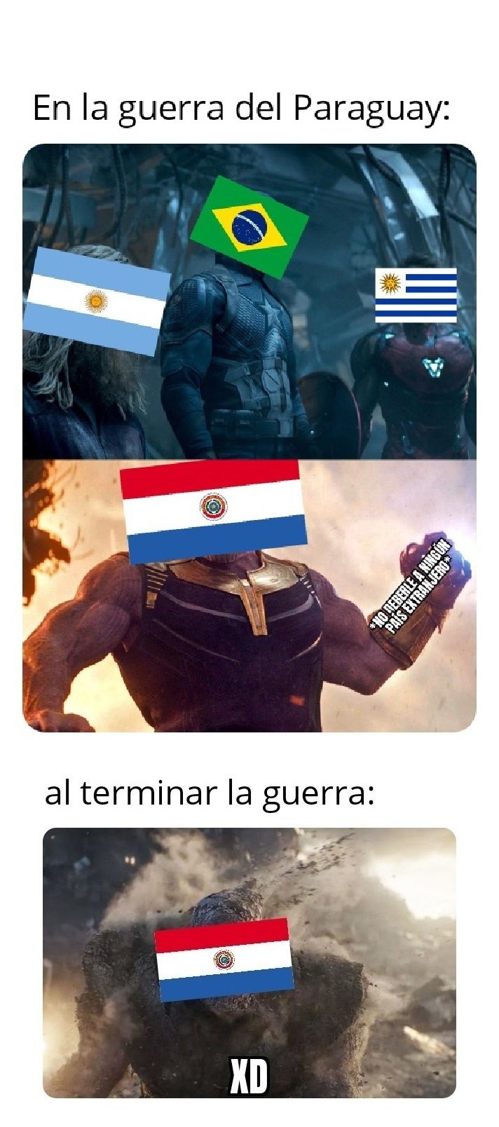 Existió Paraguay alguna vez - meme