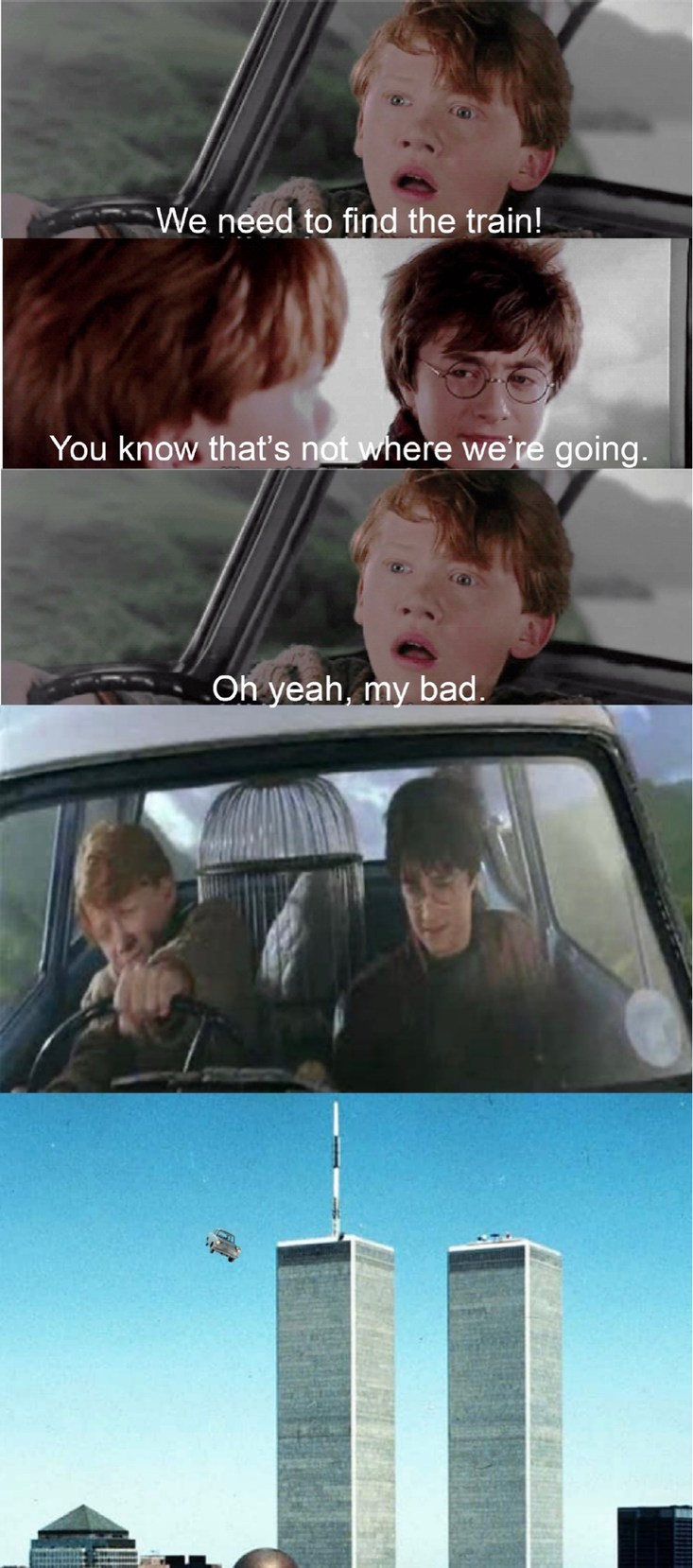 Hogwarts must wait - meme