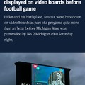 Michigan State deeply sorry for Hitler image displayed before football game