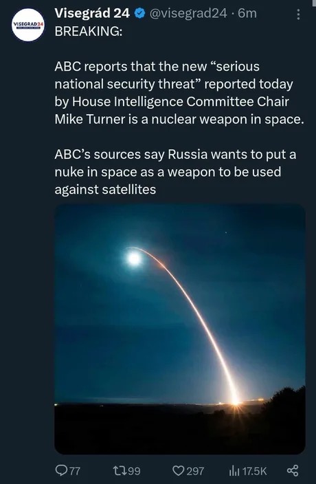 Russia nuke in space - meme