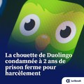 La chouette de Duolingo condamnée à 2 ans de prison ferme pour harcèlement⁠