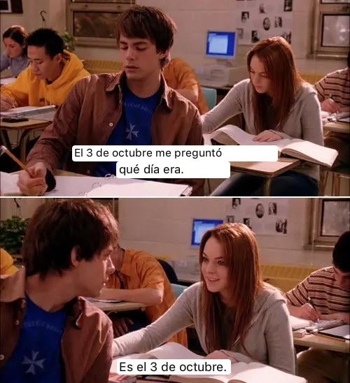 Feliz 3 de octubre - meme