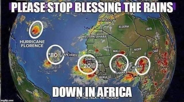 Three hurricanes in the Atlantic at the moment - meme