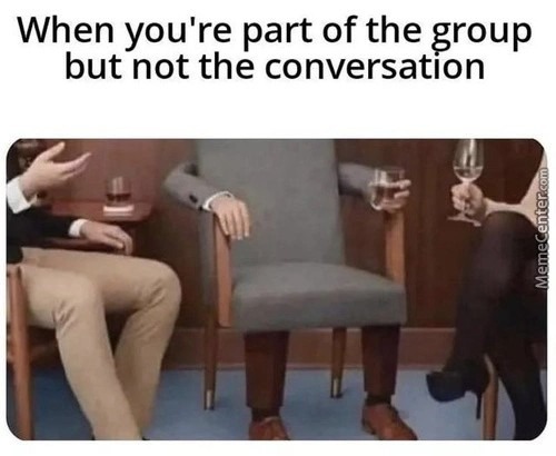 i am the third chair - meme