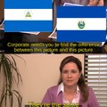 Una es el salvador y la otra es Nicaragua