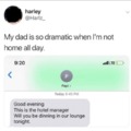 Dramatic dad