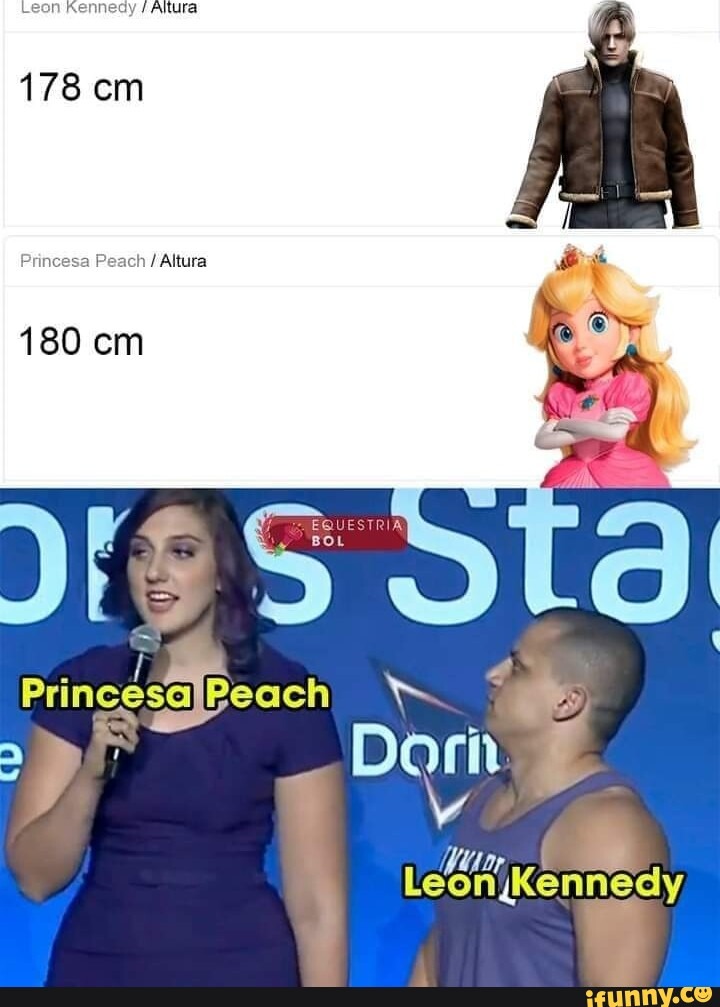 Rosalina es más alta que Peach aja - meme