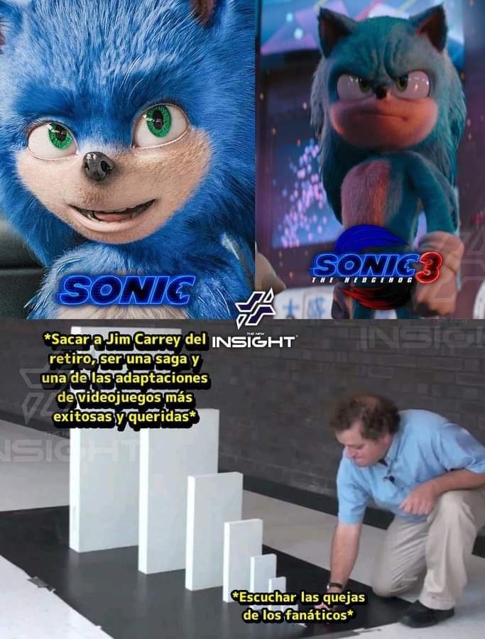 Sonic se ha ganado un lugar en nuestros corazones - meme