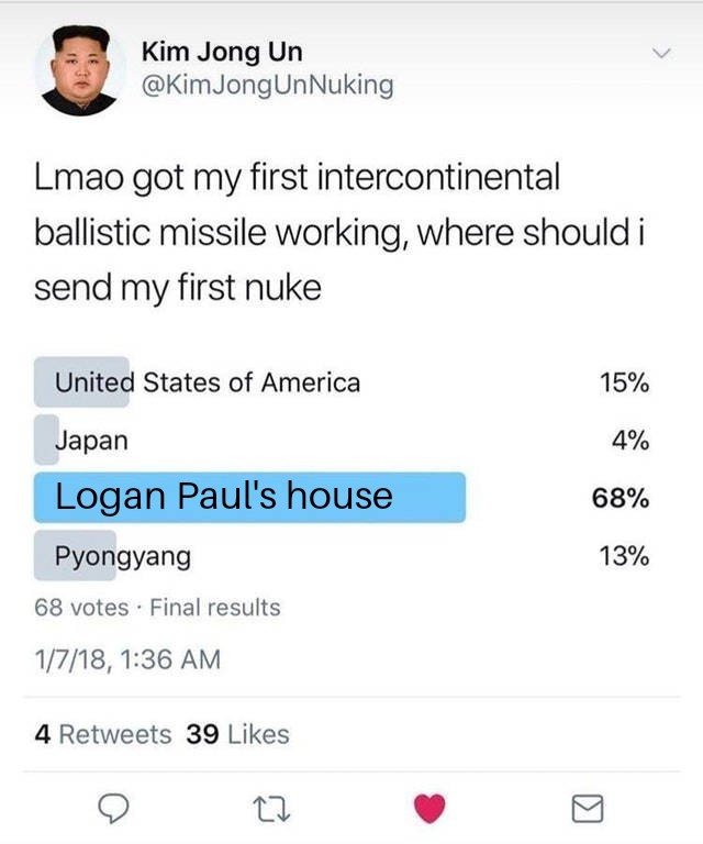 Logan Paul will die - meme