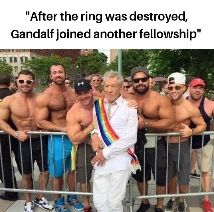 Gandalf joined another fellowship - meme