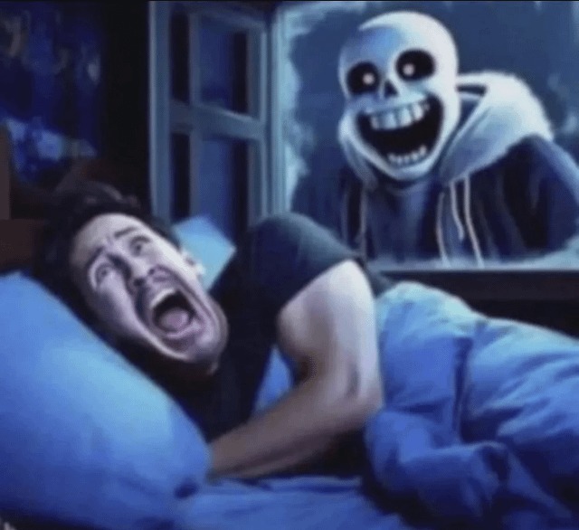 Sans jumpscare - meme