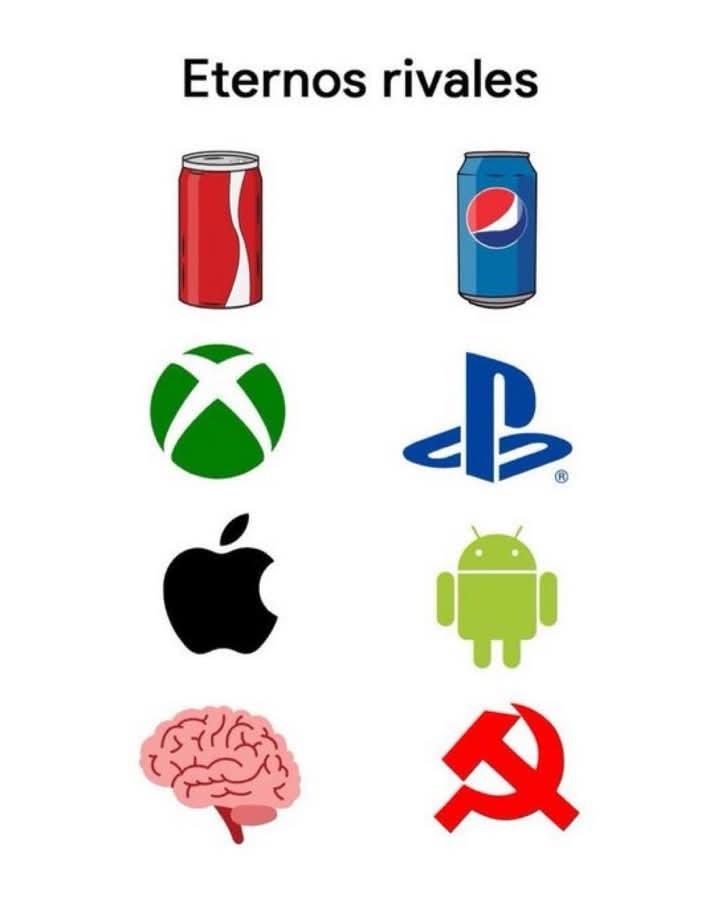 Eternos rivales. - meme