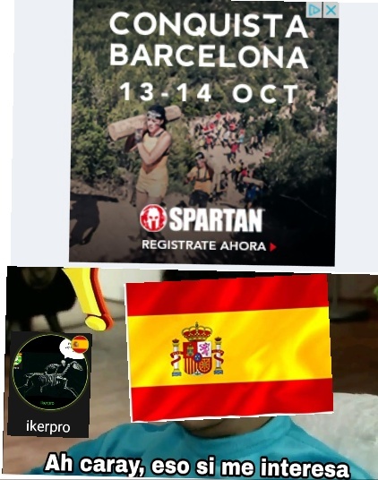 a conquistar barcelona - meme