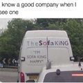 sofaking happy