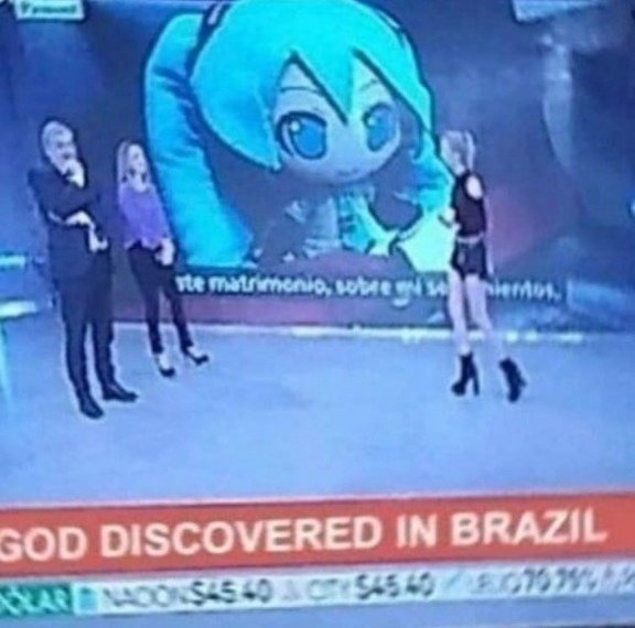 Dios descubierto en Brazil - meme